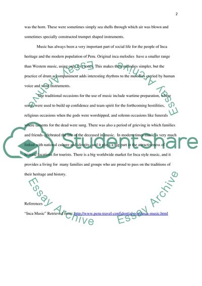 Peruvian/Andean music