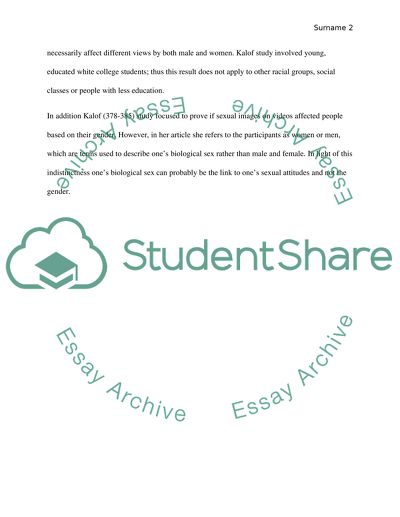 The Effects of Music on Sexual Attitudes