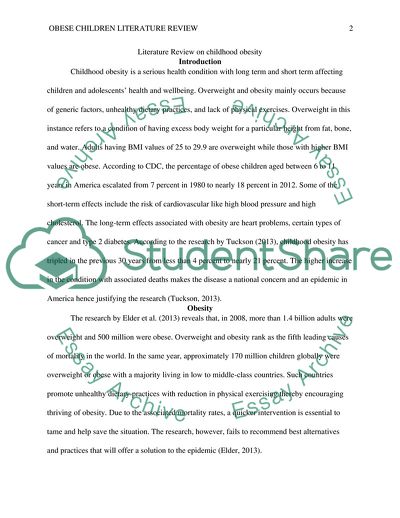 Consequences of Childhood Obesity