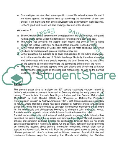 Martin Luther and the German Reformation