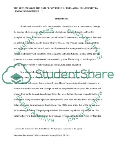 The Reasoning of the Astrology Using Illumination Manuscript by Lumbourg Brothers