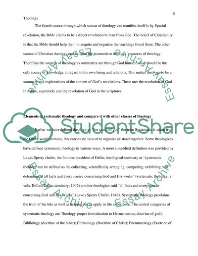 Definition and the Sources of Christian Theology