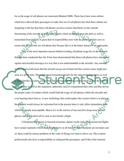 Should cell phones be allowed on airplanes