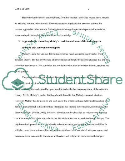 Melodys Behavior Problems in School