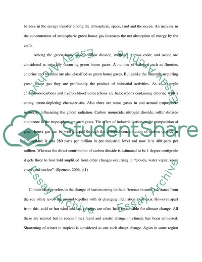 Consequences of Abnormal Remission of Greenhouse Gases