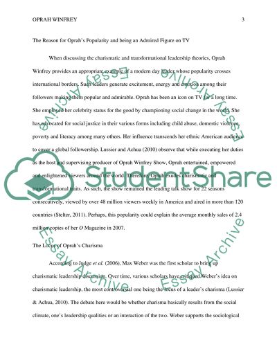 Oprah Winfrey A Modern Leader