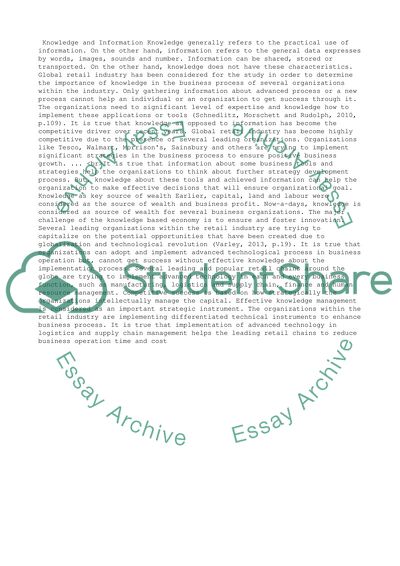 Knowledge Management in Organizations