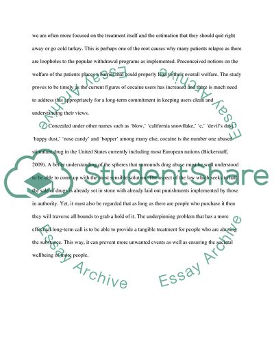 The Problem of Drug Abuse