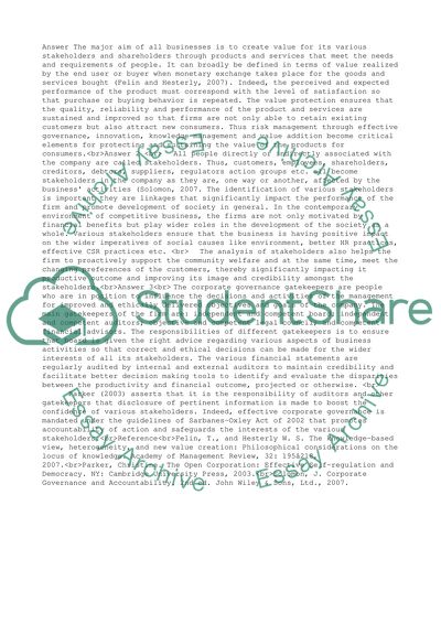 Corporate governance