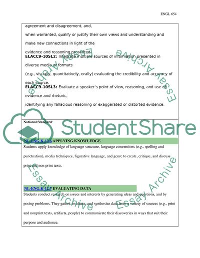 Lesson Plan for Language Arts on The Great Gatsby for grade 9th