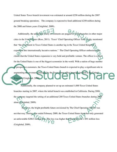 Retail Failure of Tesco