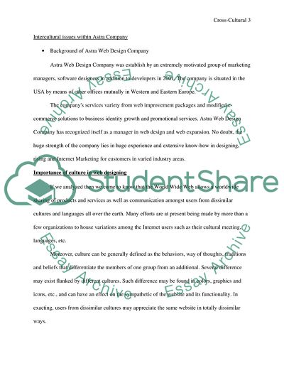 Cross-cultural Design Issues