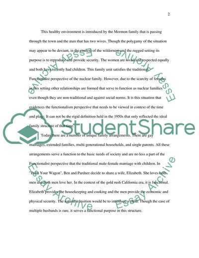 Structural Functionalism in Dysfunctional Setting