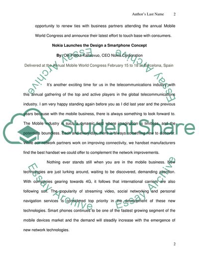 Nokia Smartphone Concept Design