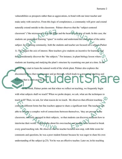The Need for a Learning Improvement that Starts with the Teacher