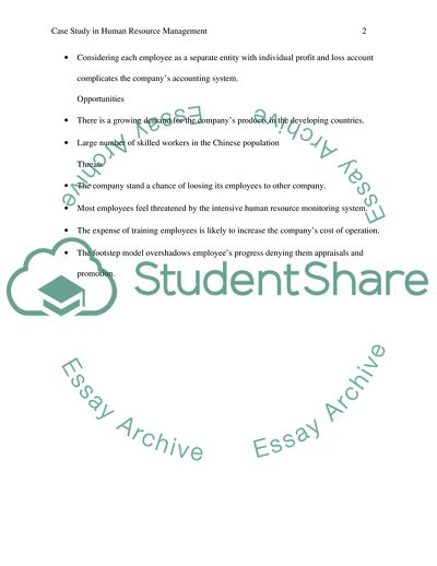 Human Resource Management: Case of Haier