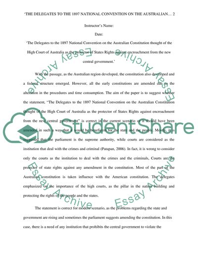 The Delegates to the 1897 National Convention