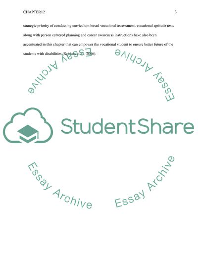 Vocational Instruction