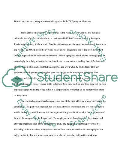 ROWE program in Best Buy