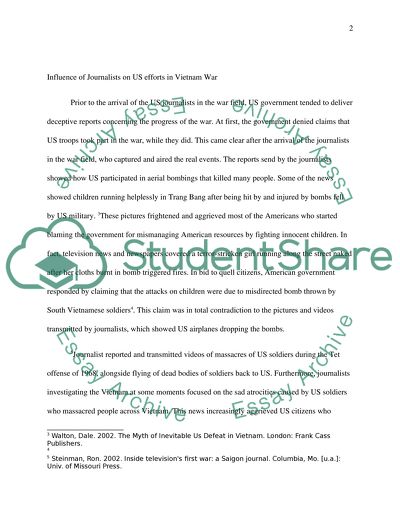 How journalists influenced US war efforts in Vietnam