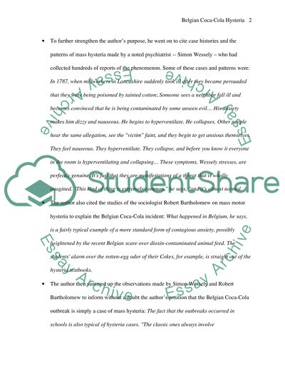 Belgian Coca-Cola Hysteria