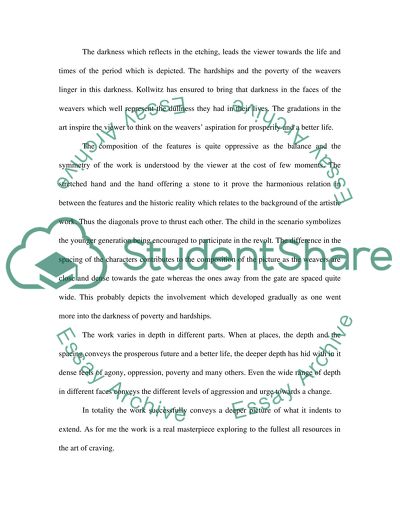 Visual analysis of a work of art from the point of view of form and design