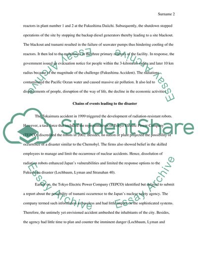 Fukushima Power Plant Disaster