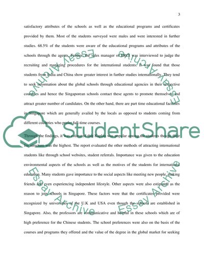How ERCI Would Survive in the Educational Market of Singapore