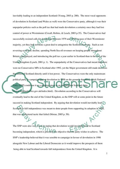 Devolution Will Inevitably Lead to an Independent Scotland