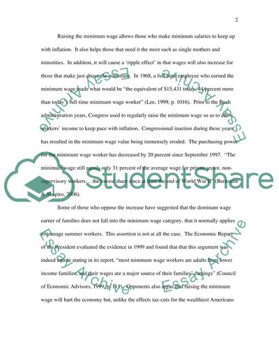 The Minimum Wage Should Not Be Abolished