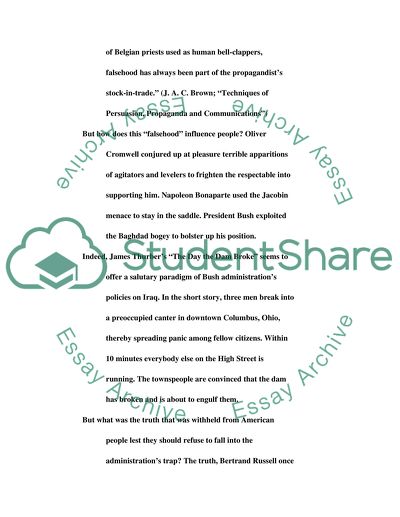 Use of stereotypes in propaganda