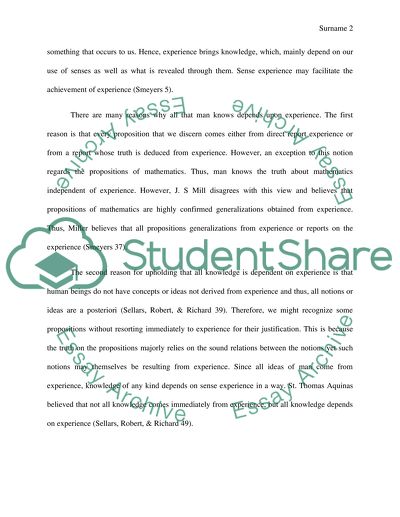 Dictionary of terms: Empiricism