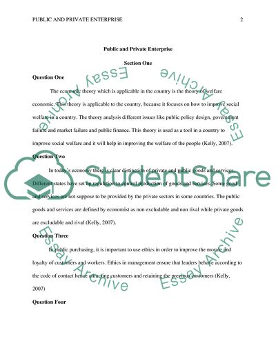 Public & Private enterprise