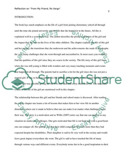 From My Friend, Ro Vargo