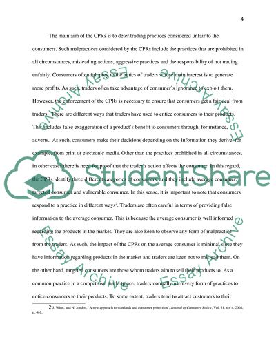 How Effective Are the Consumer Protection from Unfair Trading Regulations 2008