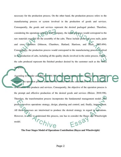 The Operations of E-Cab