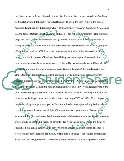 The Anti Trust Legislation