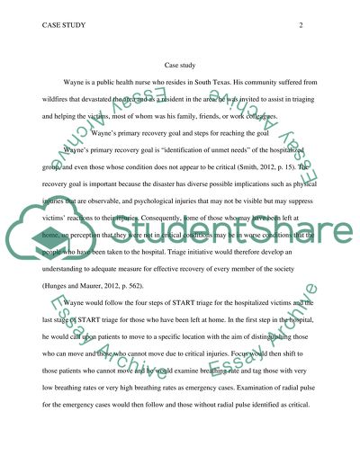 Primary recovery goal and steps for reaching the goal