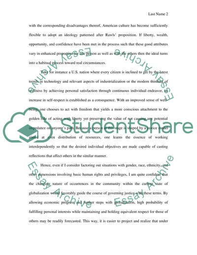 John Rawls: A Theory of Justice