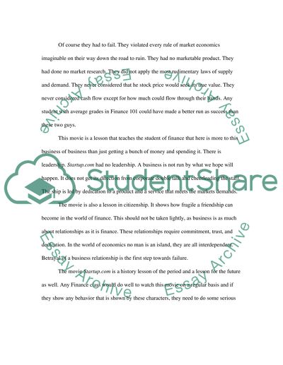 Startup.com or How Not to Start a Business