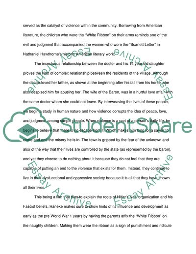 White Ribbon by Michael Haneke