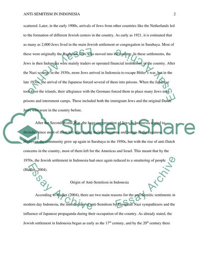 Anti-Semitism in Indonesia