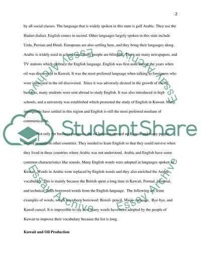 Kuwait and Linguistics