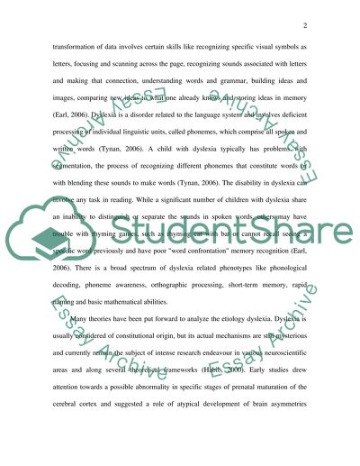 Varieties of Developmental Dyslexia