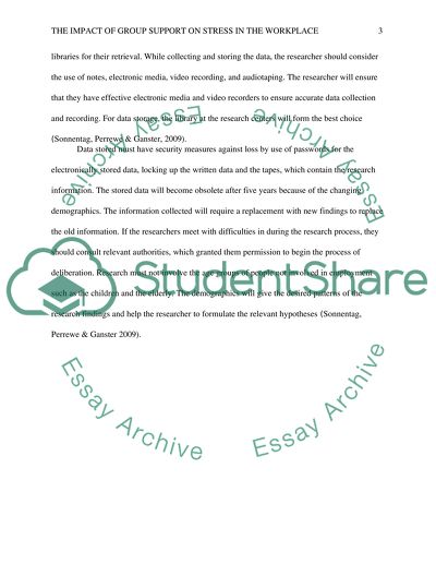 The Impact of Group Support on Stress in the Workplace