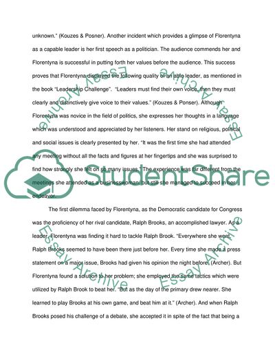 Leadership Analysis of The Prodigal Daughter