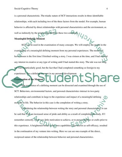 Explanation of Social-Cognitive Theory