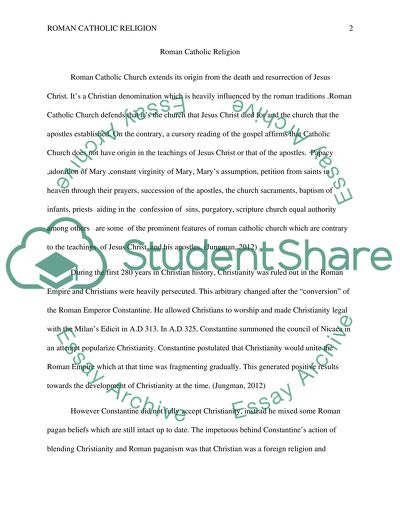 Roman Catholic Religion