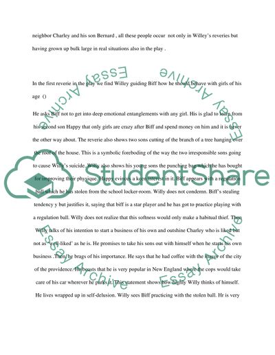 The Dream Sequence in Death of a Salesman