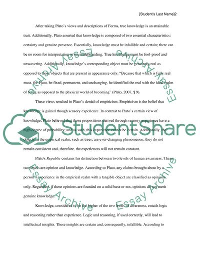 What Does Plato See as the Relation Between Experience and Knowledge of the Forms